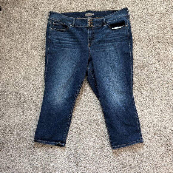 Torrid Jean Jeggings Super Soft Feel The Fit Womens Plus Size 26R Medium Wash - Picture 1 of 5